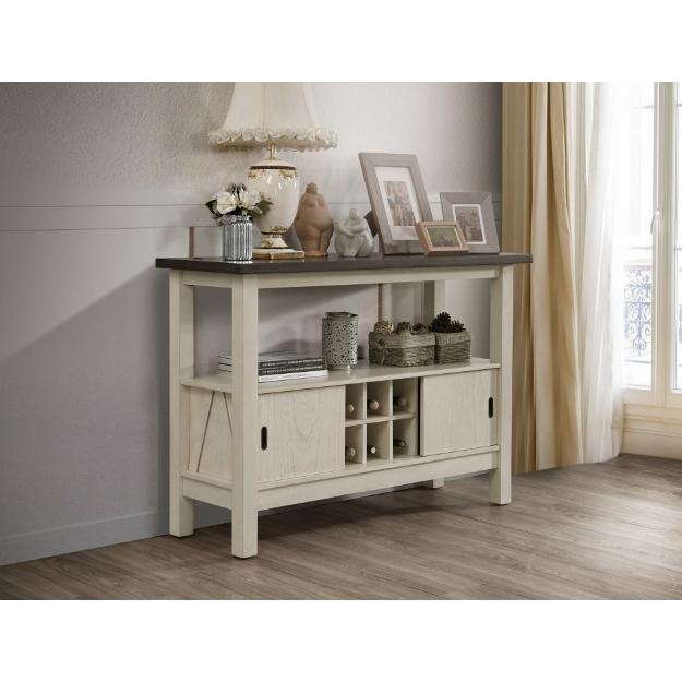  Crown Mark Maribelle 2158CG-SERVER Server - Chalk/Grey Brown IMAGE 1