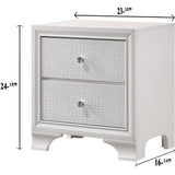  Crown Mark Lyssa B4310-2 Nightstand - Frost IMAGE 3