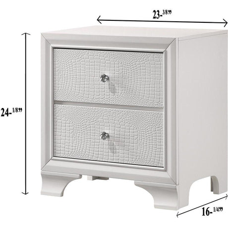  Crown Mark Lyssa B4310-2 Nightstand - Frost IMAGE 3