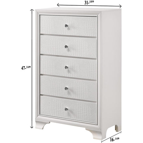  Crown Mark Lyssa B4310-4 Chest - Frost IMAGE 3