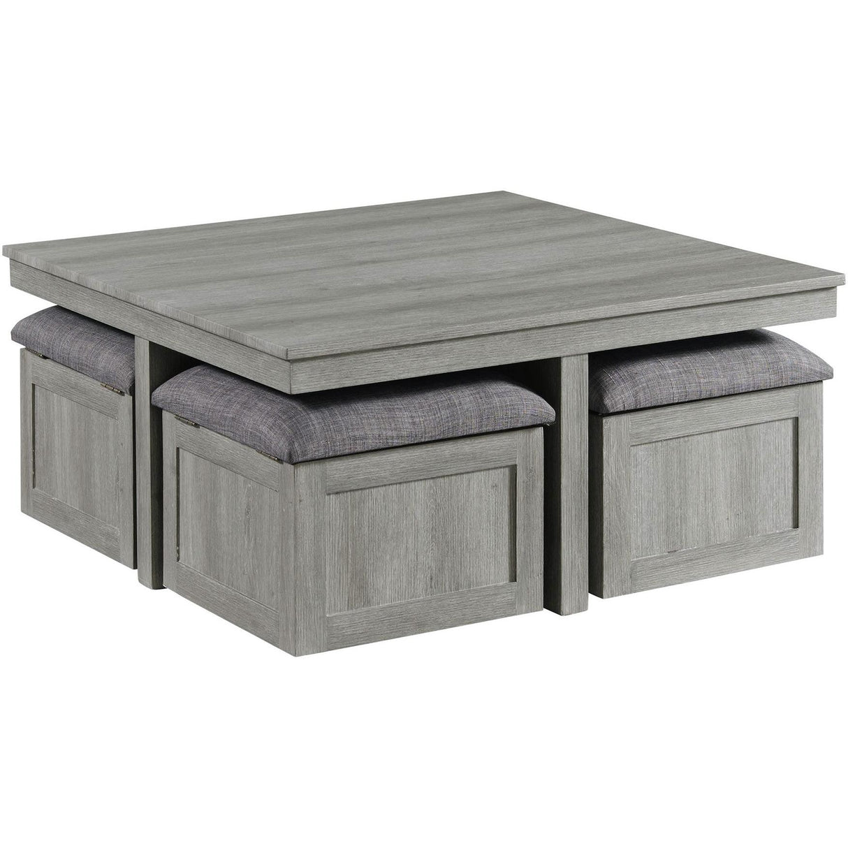  Elements International Uster CTUT100OT Coffee Table with 4 Stools IMAGE 1