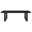  Steve Silver Furniture Yves YS500 95" Dining Table with 18" Leaf - Rubbed Charcoal IMAGE 1