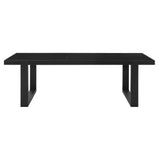  Steve Silver Furniture Yves YS500 95" Dining Table with 18" Leaf - Rubbed Charcoal IMAGE 1
