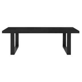  Steve Silver Furniture Yves YS500 95" Dining Table with 18" Leaf - Rubbed Charcoal IMAGE 1