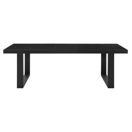  Steve Silver Furniture Yves YS500 95" Dining Table with 18" Leaf - Rubbed Charcoal IMAGE 1