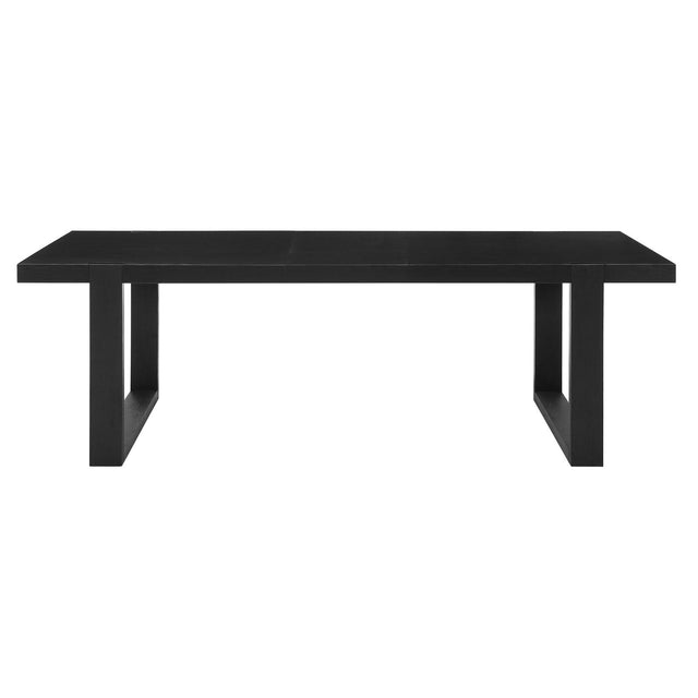  Steve Silver Furniture Yves YS500 95" Dining Table with 18" Leaf - Rubbed Charcoal IMAGE 1