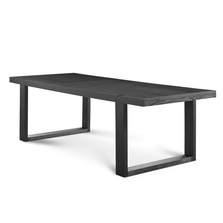  Steve Silver Furniture Yves YS500 95" Dining Table with 18" Leaf - Rubbed Charcoal IMAGE 2