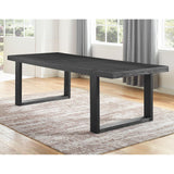  Steve Silver Furniture Yves YS500 95" Dining Table with 18" Leaf - Rubbed Charcoal IMAGE 6