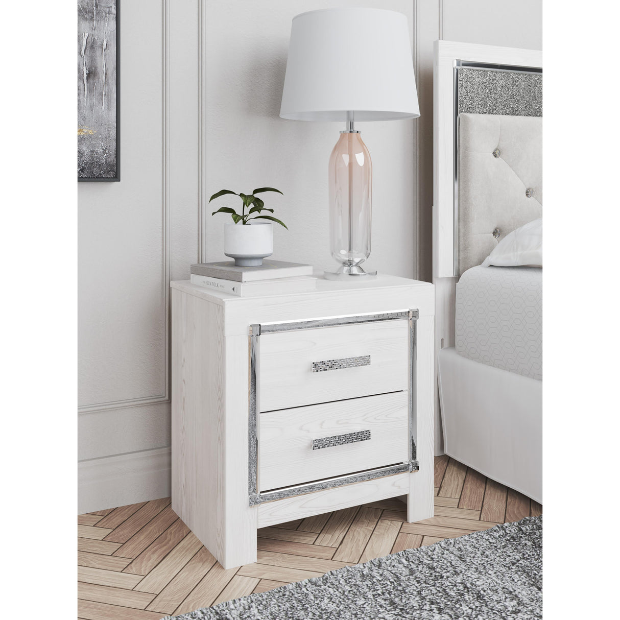  Signature Design by Ashley Altyra B2640-92 Two Drawer Night Stand IMAGE 6