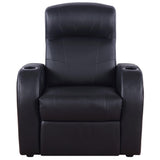  Coaster Furniture Cyrus 600001-S4B 4 pc Home Theater Seating IMAGE 3