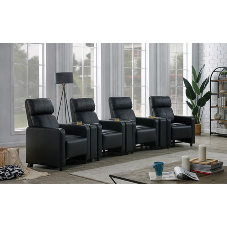  Coaster Furniture Toohey 600181-S4B 7 pc Home Theater Seating IMAGE 1