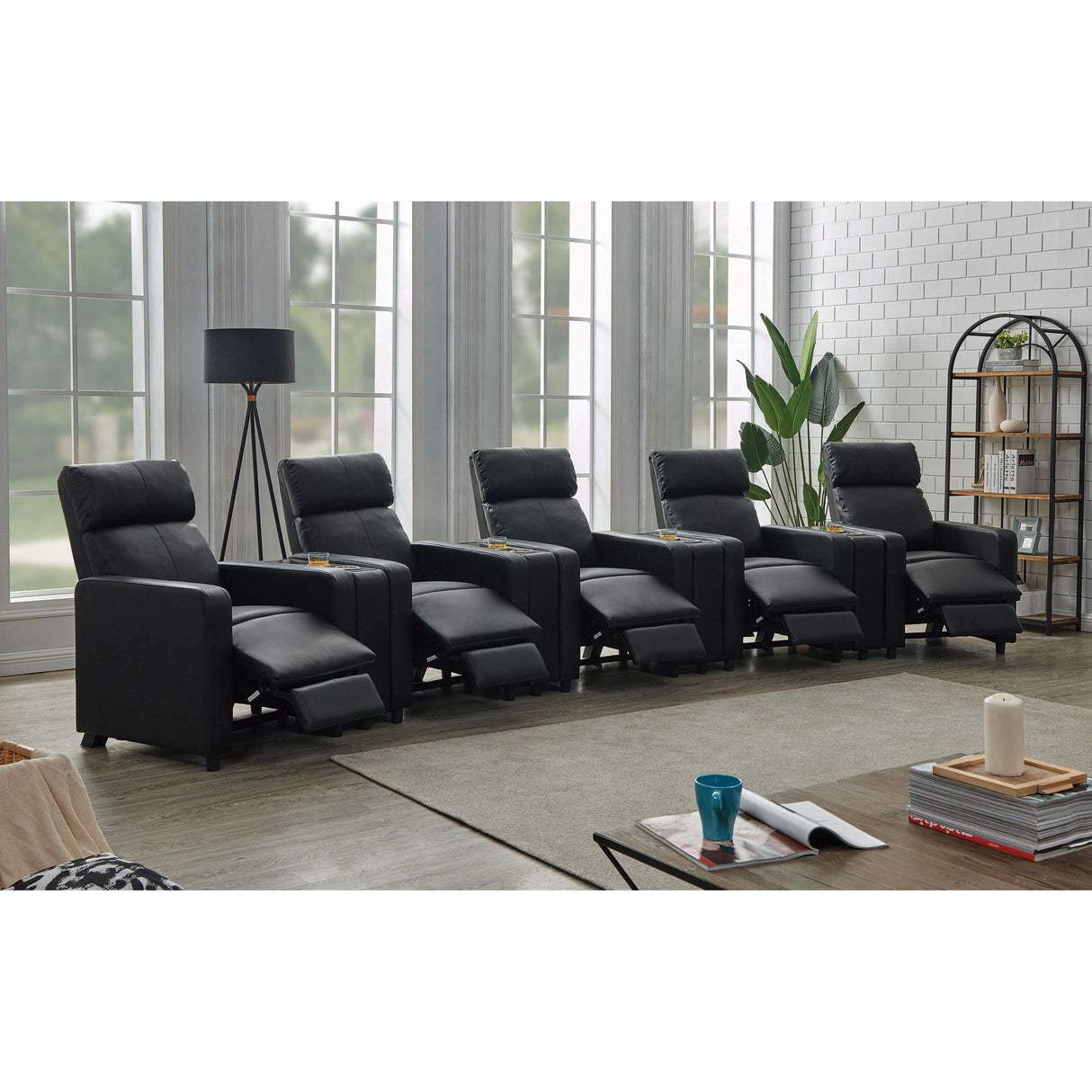  Coaster Furniture Toohey 600181-S5A 9 pc Home Theater Seating IMAGE 2