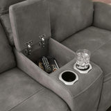  Signature Design by Ashley Next-Gen DuraPella 5930118 Power Reclining Loveseat with Console and Adjustable Headrest IMAGE 7