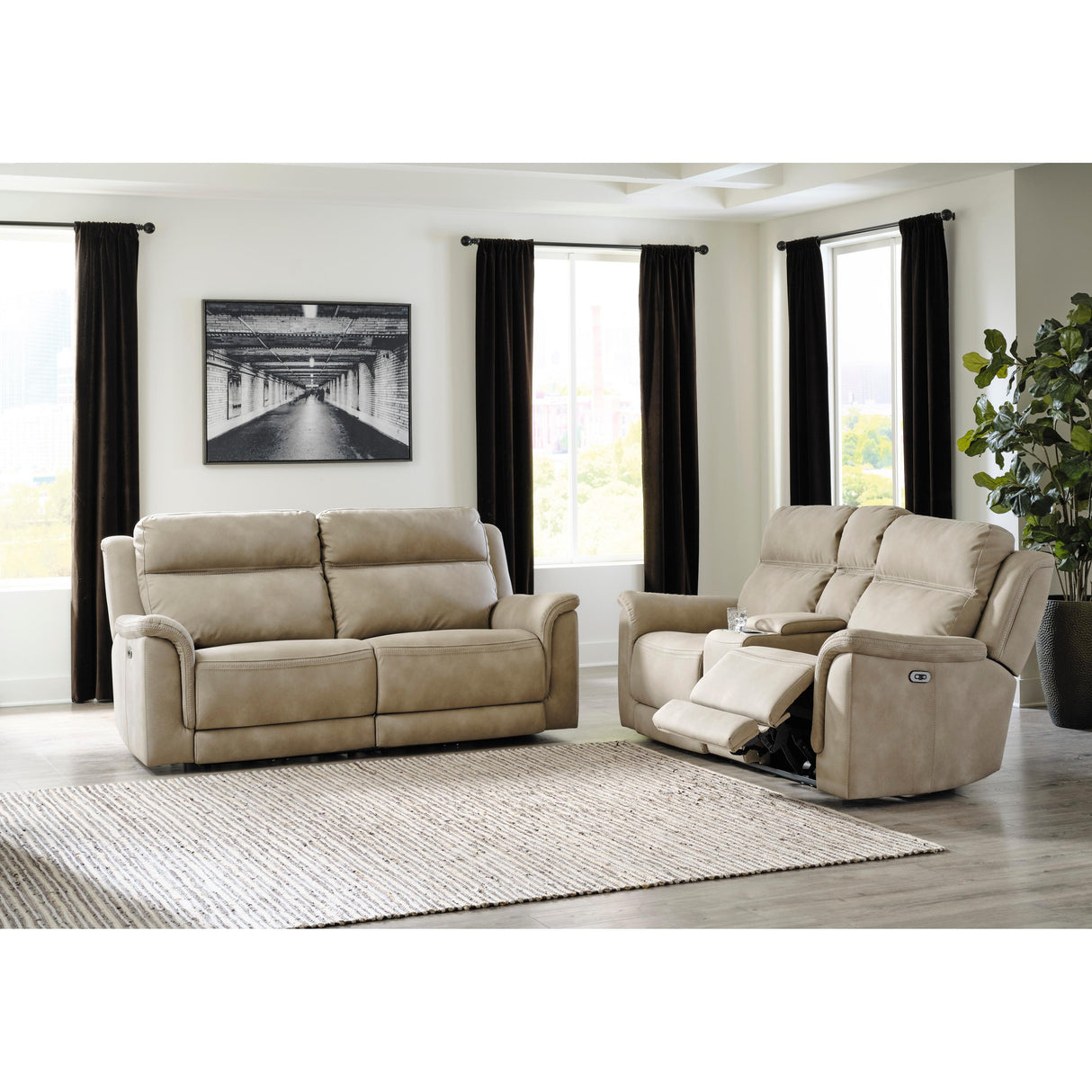  Signature Design by Ashley Next-Gen DuraPella 5930218 Power Reclining Loveseat with Console and Adjustable Headrest IMAGE 11