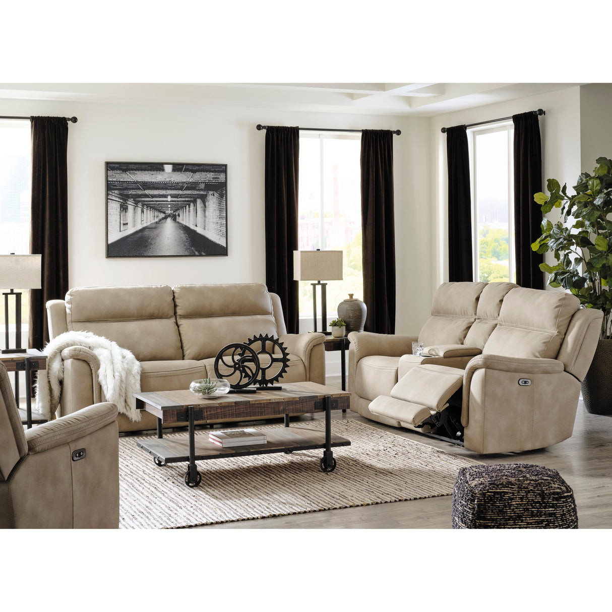 Signature Design by Ashley Next-Gen DuraPella 5930218 Power Reclining Loveseat with Console and Adjustable Headrest IMAGE 13