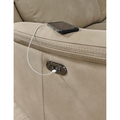  Signature Design by Ashley Next-Gen DuraPella 5930218 Power Reclining Loveseat with Console and Adjustable Headrest IMAGE 9