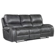  Steve Silver Furniture Keily KE800SG Reclining Sofa w/Drop-Down Table - Dove Grey IMAGE 1
