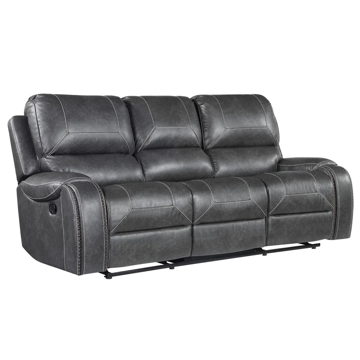  Steve Silver Furniture Keily KE800SG Reclining Sofa w/Drop-Down Table - Dove Grey IMAGE 1