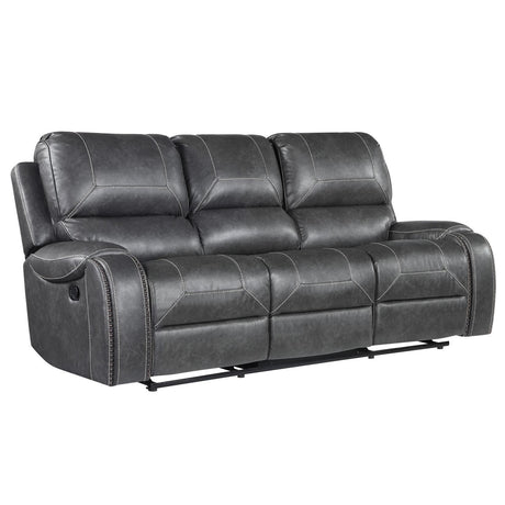  Steve Silver Furniture Keily KE800SG Reclining Sofa w/Drop-Down Table - Dove Grey IMAGE 1
