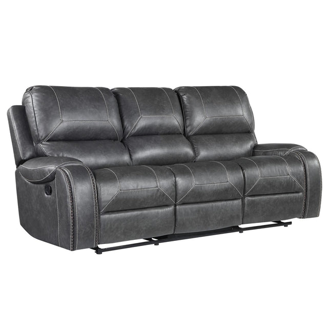  Steve Silver Furniture Keily KE800SG Reclining Sofa w/Drop-Down Table - Dove Grey IMAGE 1