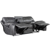  Steve Silver Furniture Keily KE800SG Reclining Sofa w/Drop-Down Table - Dove Grey IMAGE 2