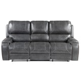  Steve Silver Furniture Keily KE800SG Reclining Sofa w/Drop-Down Table - Dove Grey IMAGE 3