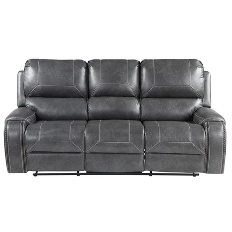  Steve Silver Furniture Keily KE800SG Reclining Sofa w/Drop-Down Table - Dove Grey IMAGE 3