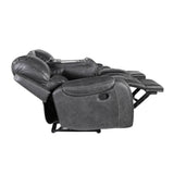  Steve Silver Furniture Keily KE800SG Reclining Sofa w/Drop-Down Table - Dove Grey IMAGE 6