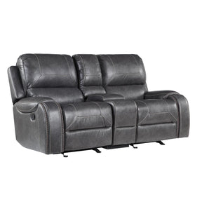  Steve Silver Furniture Keily KE800CLG Glider Reclining Loveseat - Dove Grey IMAGE 1