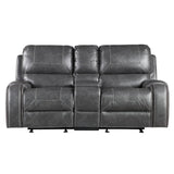  Steve Silver Furniture Keily KE800CLG Glider Reclining Loveseat - Dove Grey IMAGE 3