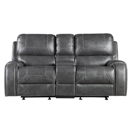  Steve Silver Furniture Keily KE800CLG Glider Reclining Loveseat - Dove Grey IMAGE 3