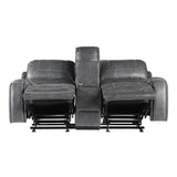  Steve Silver Furniture Keily KE800CLG Glider Reclining Loveseat - Dove Grey IMAGE 4