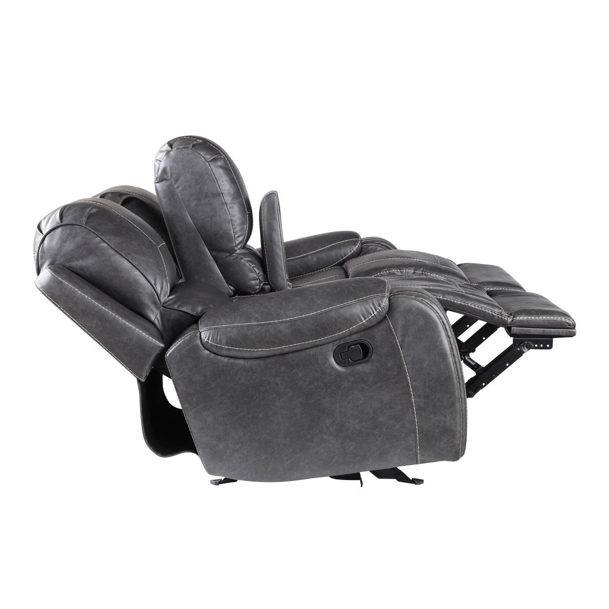  Steve Silver Furniture Keily KE800CLG Glider Reclining Loveseat - Dove Grey IMAGE 6