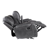  Steve Silver Furniture Keily KE800CLG Glider Reclining Loveseat - Dove Grey IMAGE 6