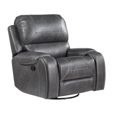  Steve Silver Furniture Keily KE800CG Swivel Glider Recliner - Dove Grey IMAGE 1