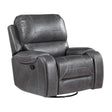  Steve Silver Furniture Keily KE800CG Swivel Glider Recliner - Dove Grey IMAGE 1