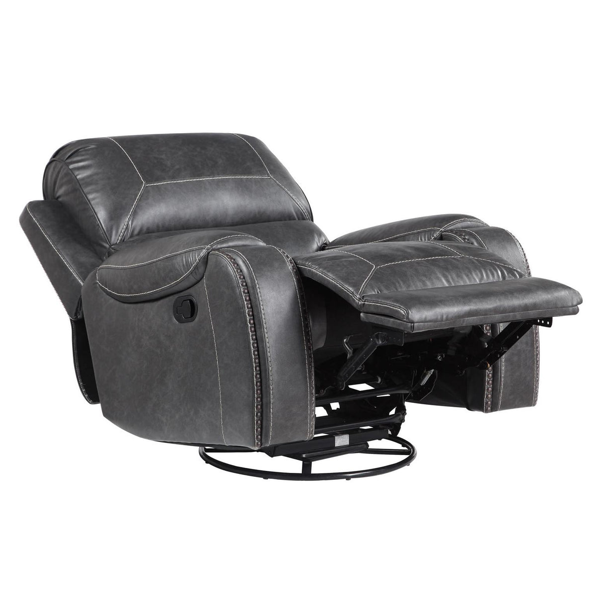 Steve Silver Furniture Keily KE800CG Swivel Glider Recliner - Dove Grey IMAGE 2