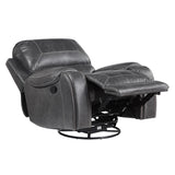  Steve Silver Furniture Keily KE800CG Swivel Glider Recliner - Dove Grey IMAGE 2
