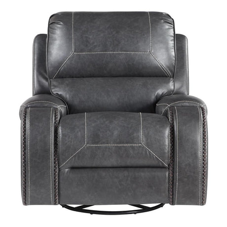  Steve Silver Furniture Keily KE800CG Swivel Glider Recliner - Dove Grey IMAGE 3