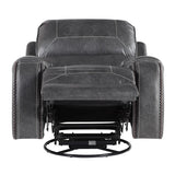  Steve Silver Furniture Keily KE800CG Swivel Glider Recliner - Dove Grey IMAGE 4