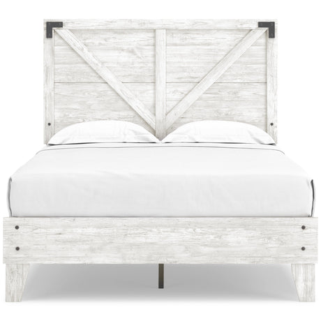  Signature Design by Ashley Shawburn EB4121B2 Full Crossbuck Panel Platform Bed IMAGE 2