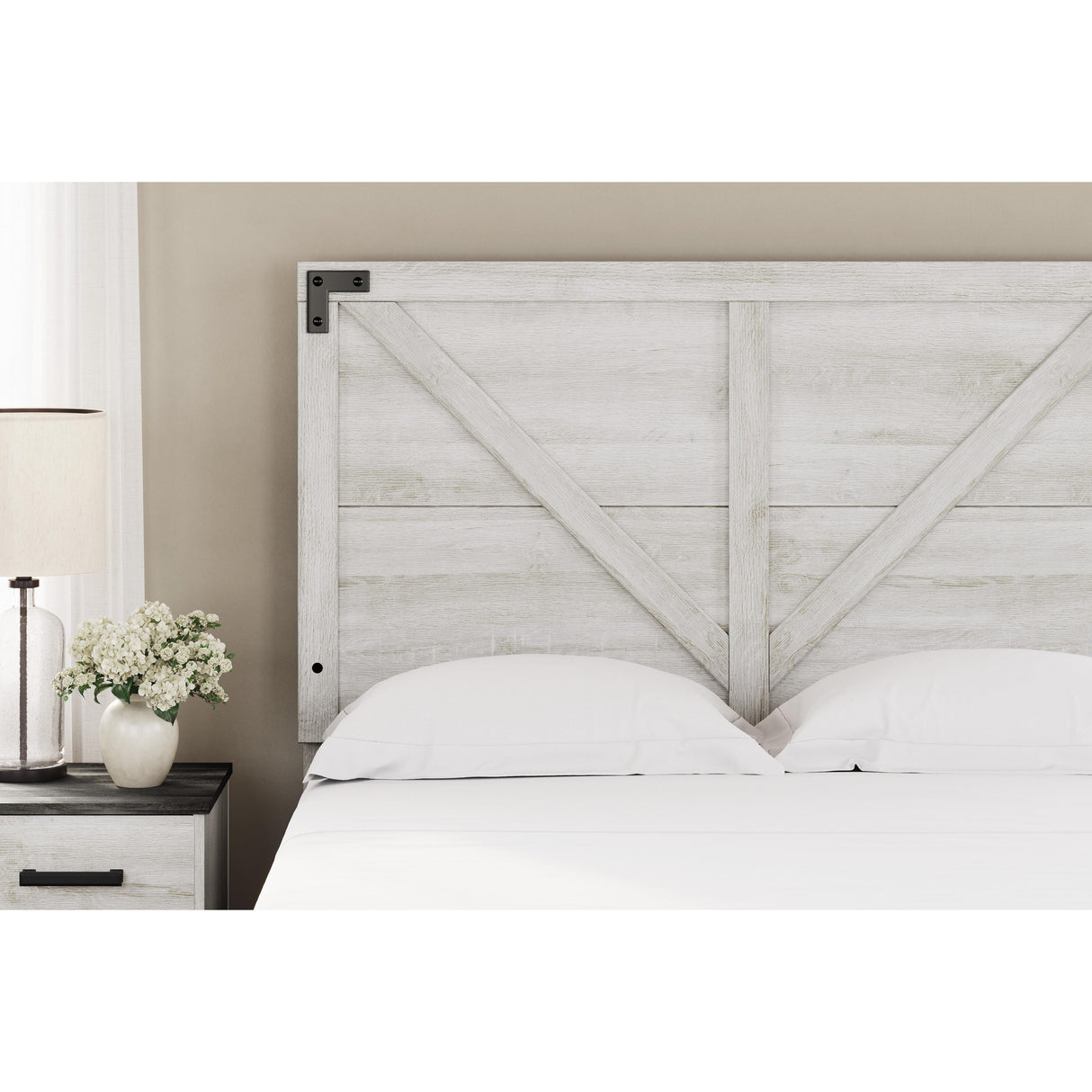  Signature Design by Ashley Shawburn EB4121B2 Full Crossbuck Panel Platform Bed IMAGE 6