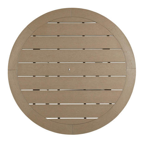  Signature Design by Ashley Fairen Trail P211-613 Round Bar Table with Umbrella Option IMAGE 3