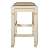  Signature Design by Ashley Bolanburg D647-09 Double Counter Upholstered Bench IMAGE 3
