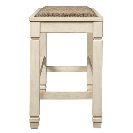  Signature Design by Ashley Bolanburg D647-09 Double Counter Upholstered Bench IMAGE 3