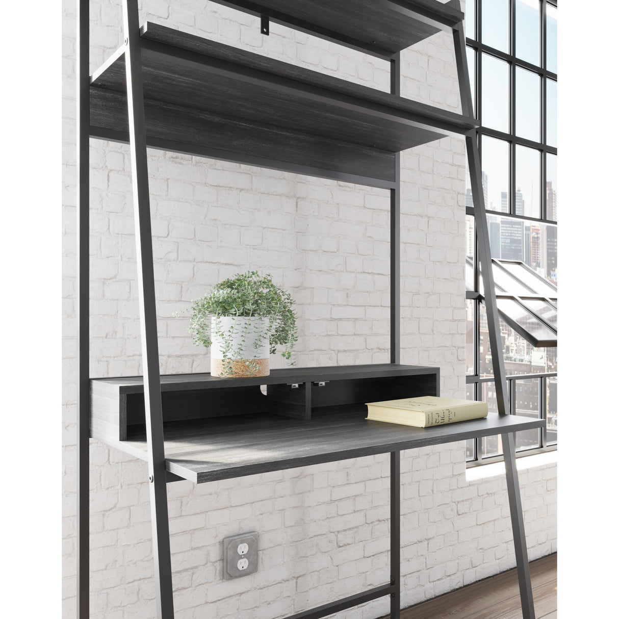  Signature Design by Ashley Yarlow H215-27 Home Office Desk and Shelf IMAGE 6