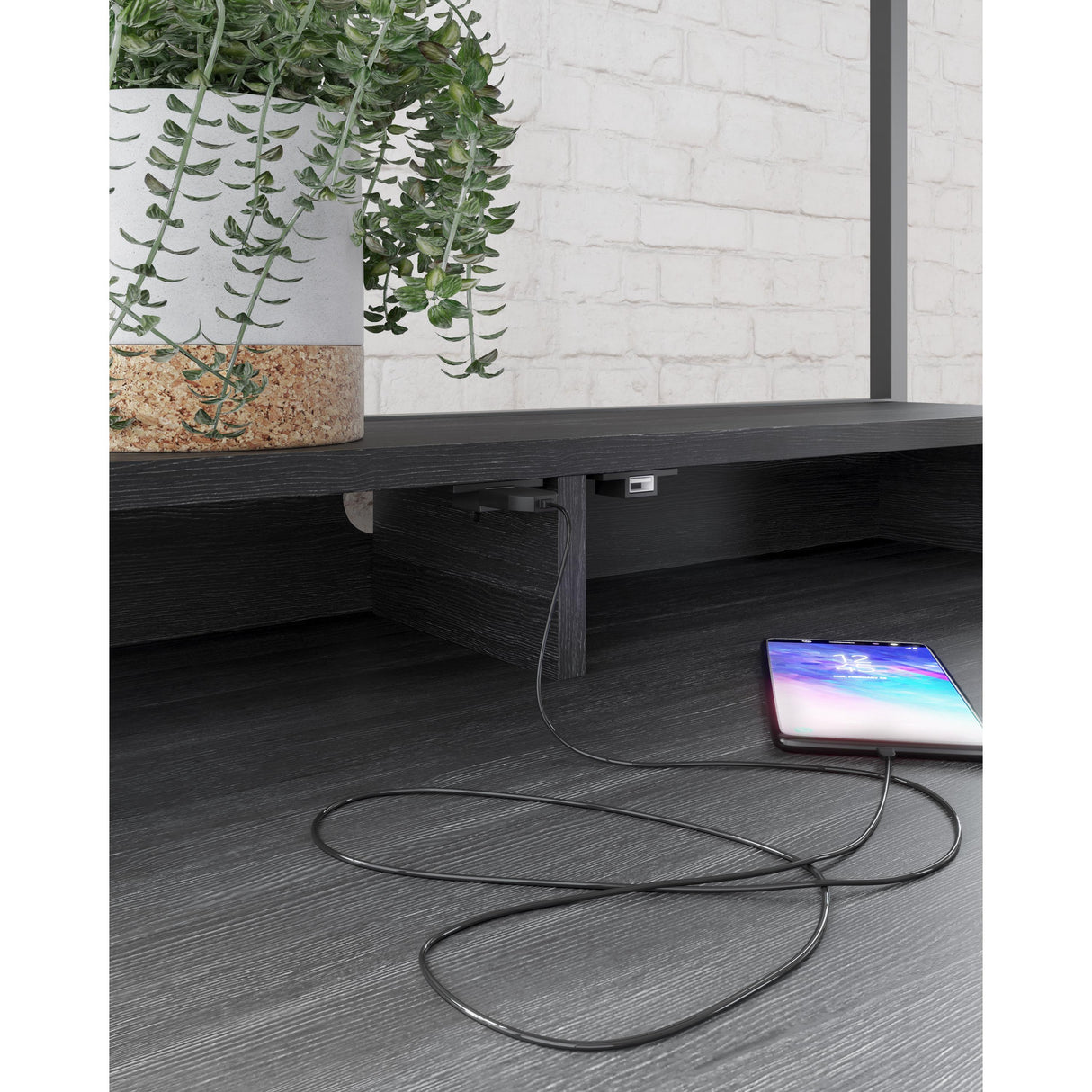  Signature Design by Ashley Yarlow H215-27 Home Office Desk and Shelf IMAGE 7