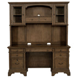  Coaster Furniture Hartshill 881283 66-inch 5-Drawer Credenza with Hutch - Burnished Oak IMAGE 3