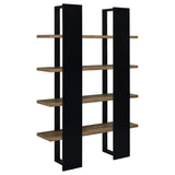  Coaster Furniture Danbrook 882036 71-inch 4-shelf Bookshelf - Black and Aged Walnut IMAGE 5