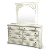  Steve Silver Furniture Highland Park HP900 Dresser and Mirror - Cathedral White IMAGE 2
